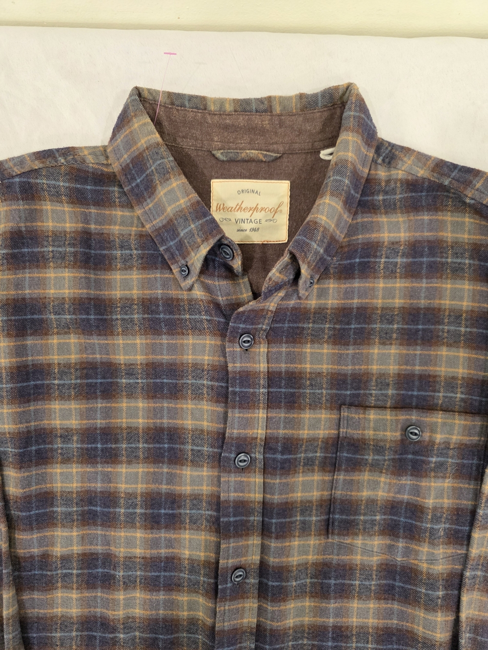 Weatherproof Original Vintage Flannel All Occasion Shirt Men Size L
